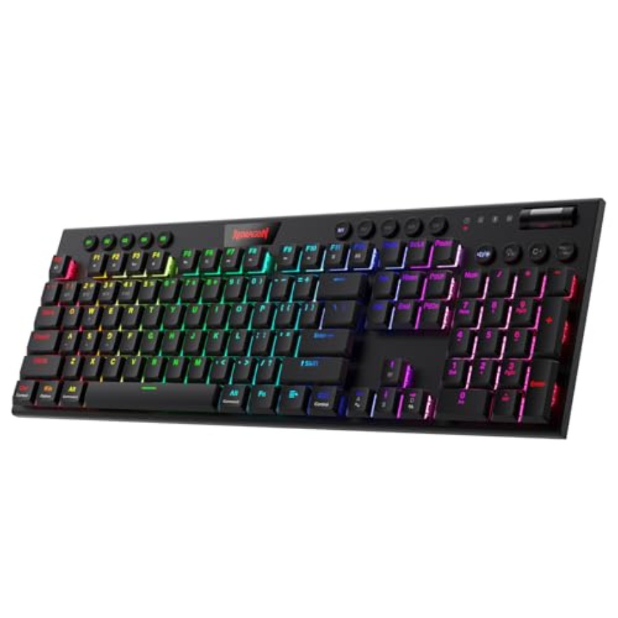 Keyboard Gaming Mac - PRO 3-Mode RGB Mechanical Keyboard, BT/2.4Ghz/Wired