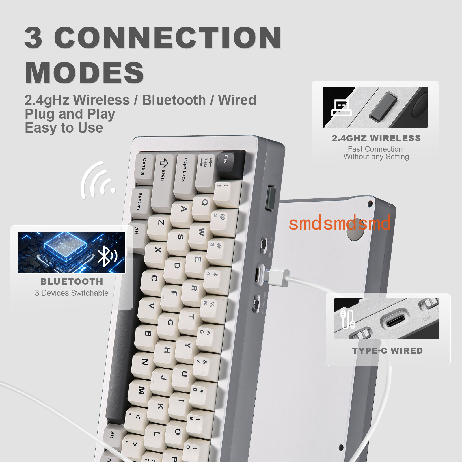 AL71 Silver CNC Aluminum Mecha - Keyboard Gaming Mac ulasan dan harga