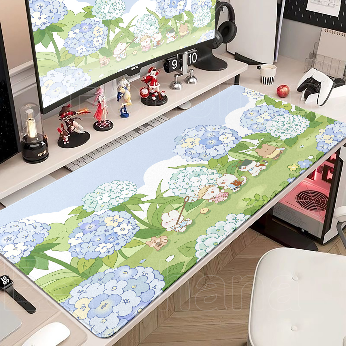 Spring Cute Rabbit Mouse Pad L - Gaming Keyboard Higround ulasan dan harga