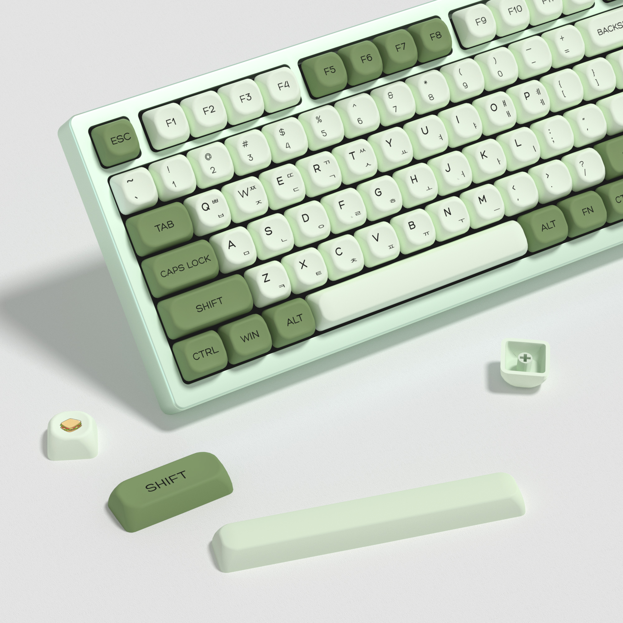 KBDiy Matcha Korean Keycap Gre - Keyboard Gaming Mac ulasan dan harga