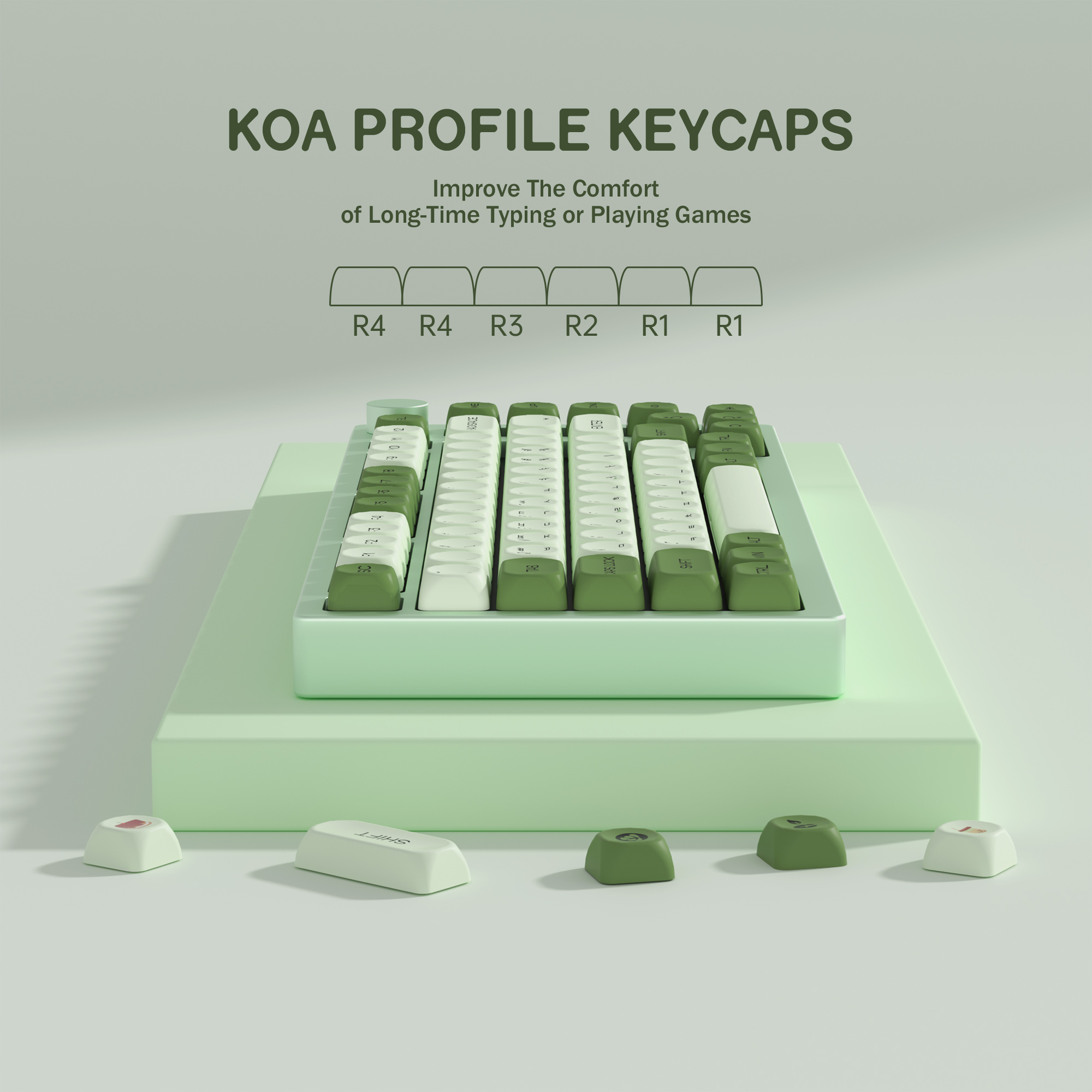 KBDiy Matcha Korean Keycap Gre - Keyboard Gaming Mac ulasan dan harga