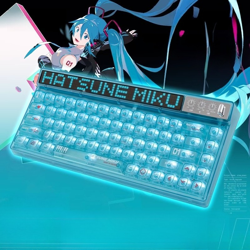 Anime Hatsune Miku Series Mech - Gaming Keyboard Wireless ulasan dan harga
