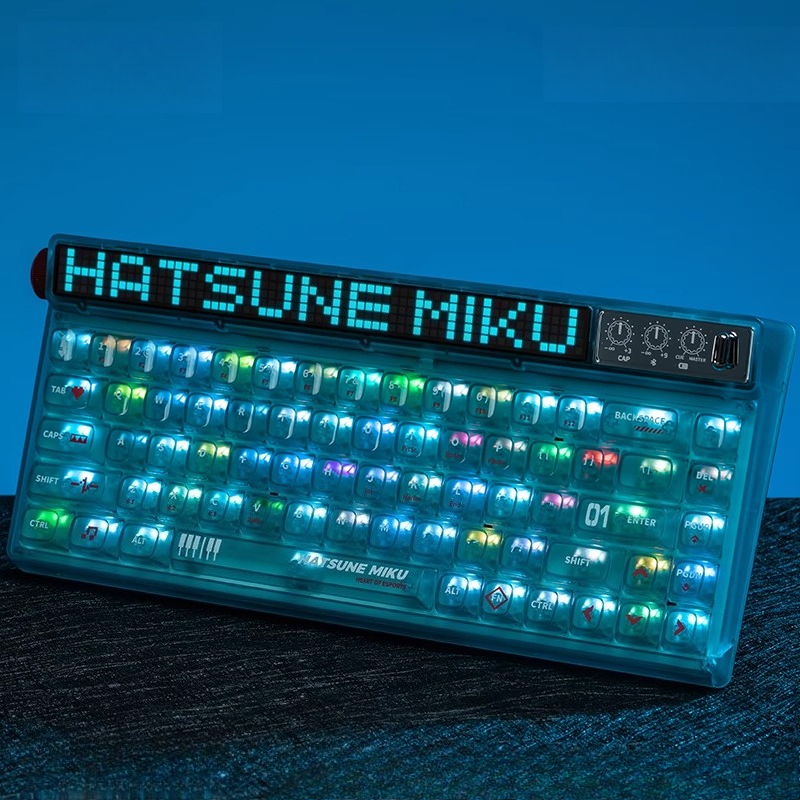 Anime Hatsune Miku Series Mech - Gaming Keyboard Wireless ulasan dan harga