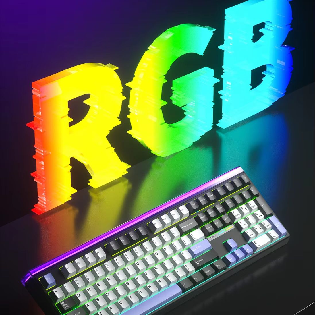 AULA H108 Tri-Mode Mechanical  - Gaming Keyboard No Number Pad ulasan dan harga