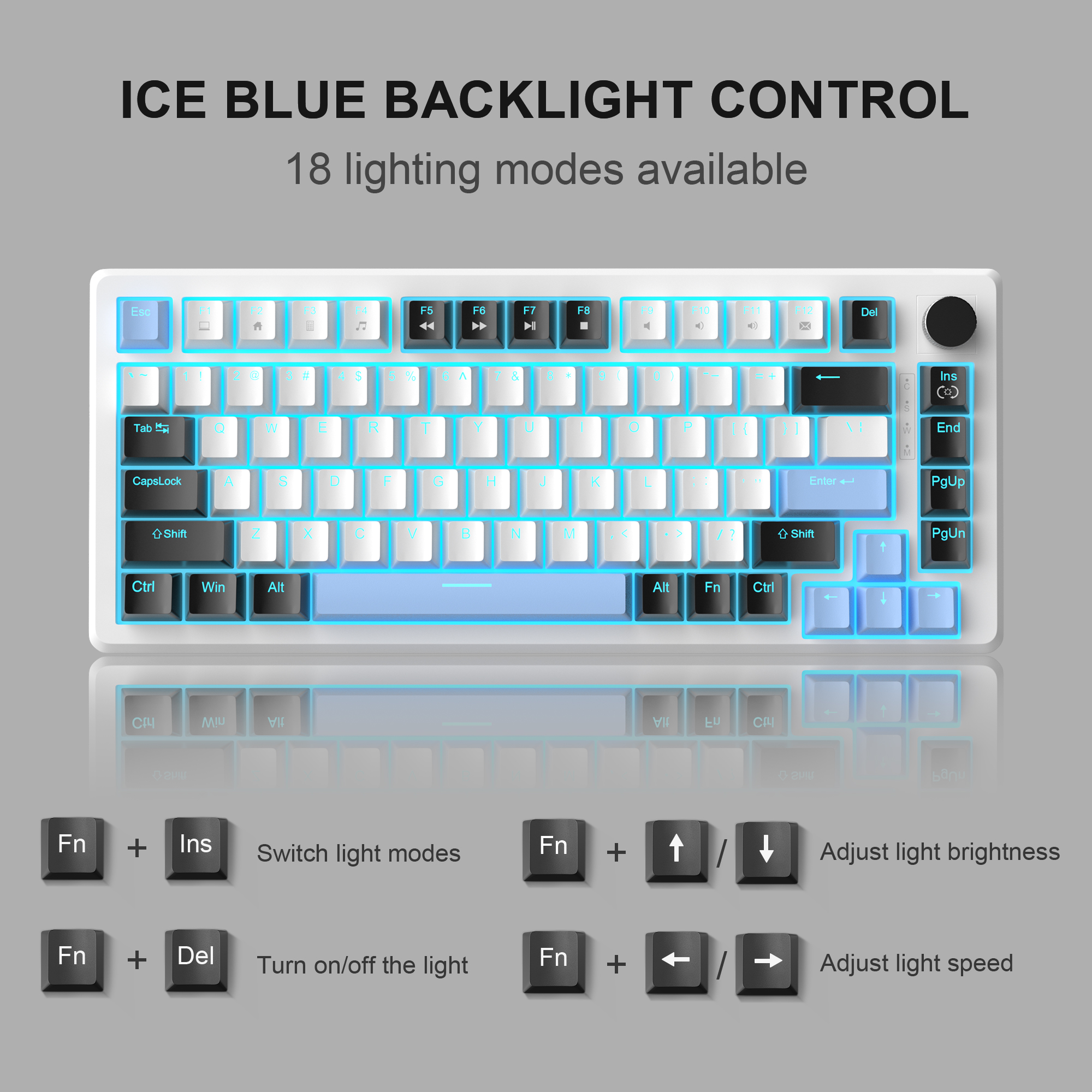 MageGee 75% Mechanical Gaming  - Gaming Keyboard Blue Switches ulasan dan harga
