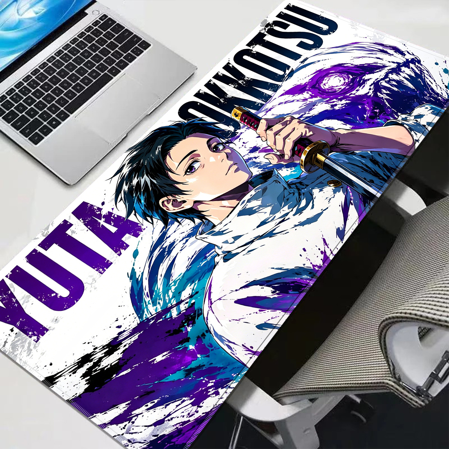 HD Anime Purple Mouse Pads Yut - Gaming Keyboard Theme ulasan dan harga