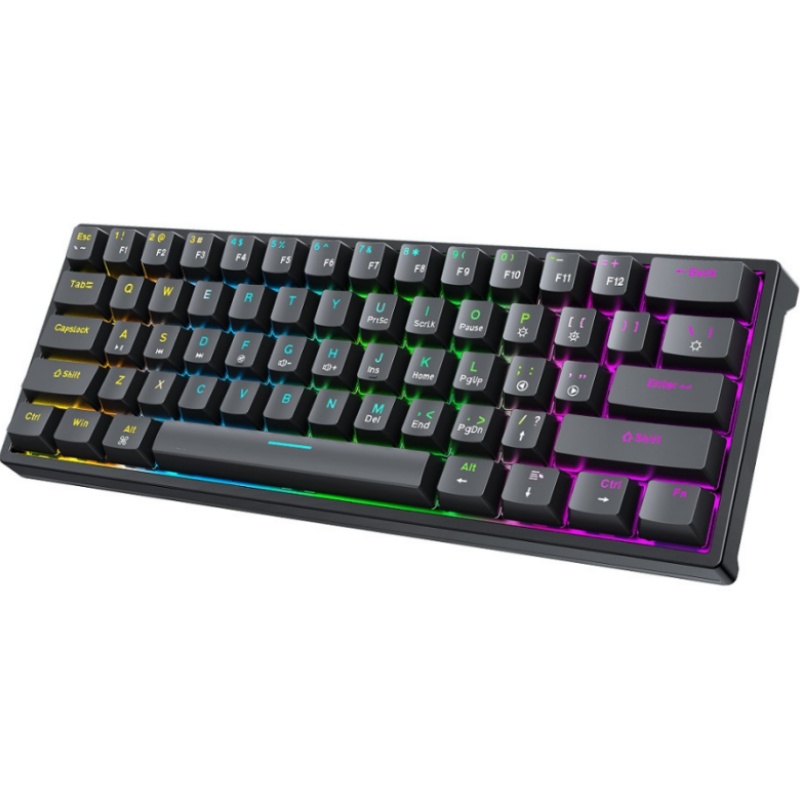 BAJEAL K101 Wired 61-Key Mecha - Gaming Keyboard Blue Switches ulasan dan harga