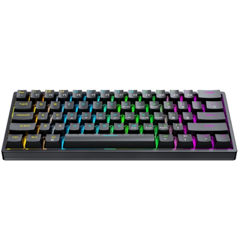 BAJEAL K101 Wired 61-Key Mecha - Gaming Keyboard Blue Switches ulasan dan harga