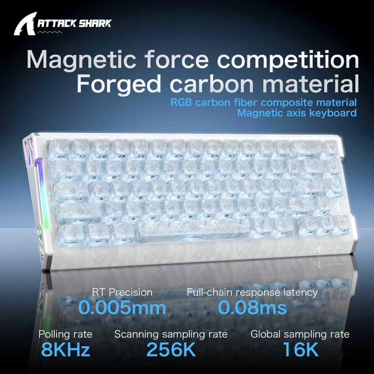 ATTACK SHARK R68 HE  magnetic  - Keyboard Gaming Mac ulasan dan harga