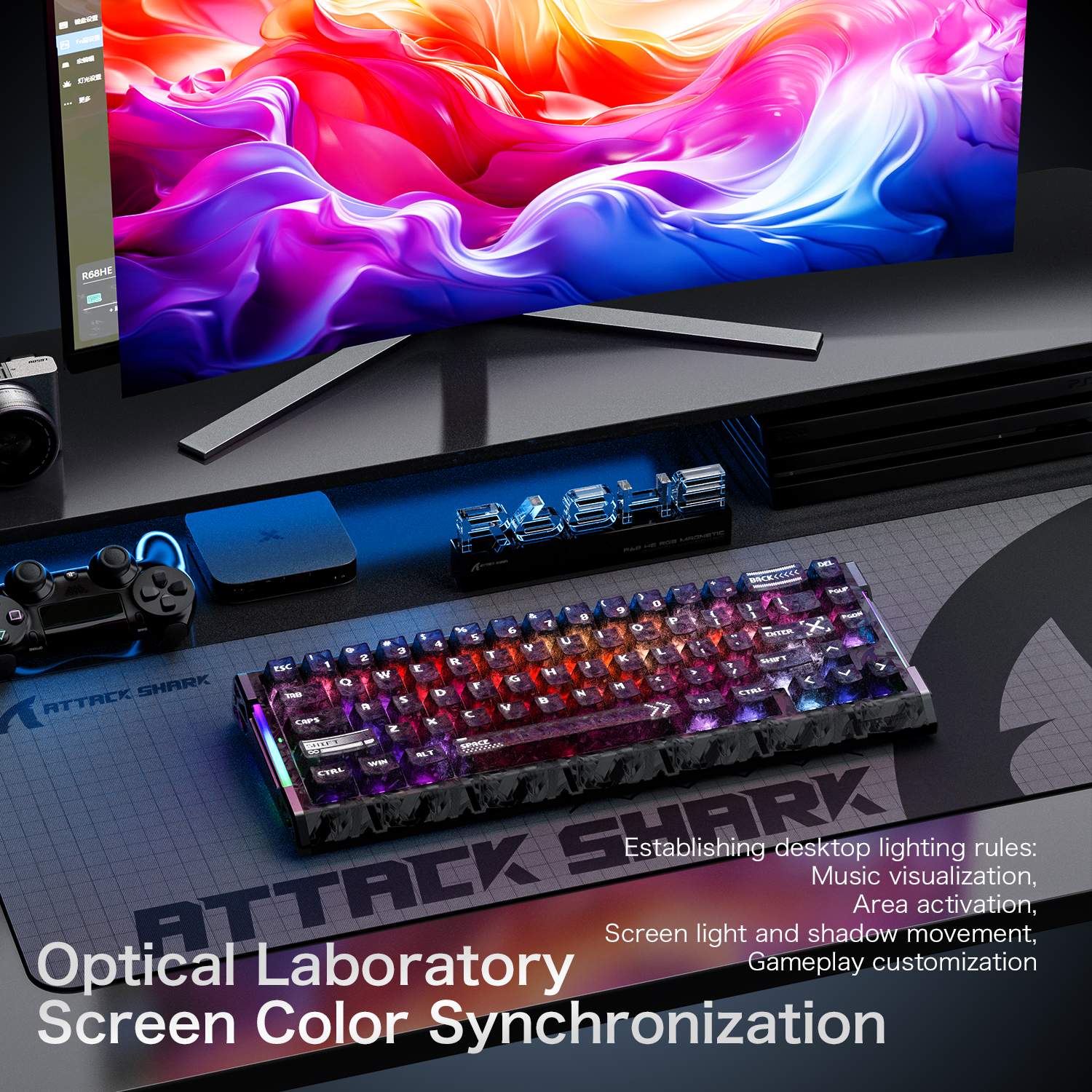 ATTACK SHARK R68 HE  magnetic  - Keyboard Gaming Mac ulasan dan harga