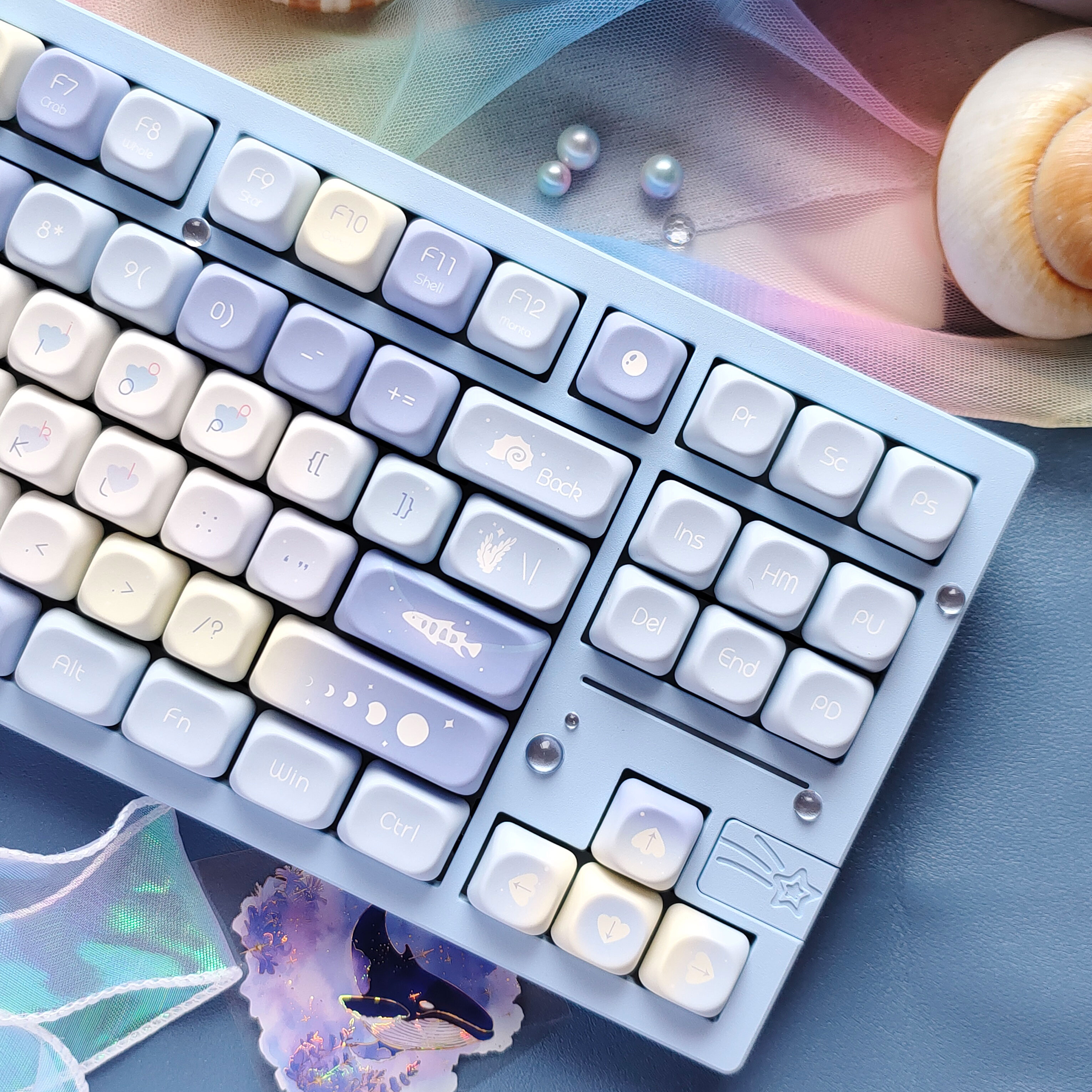 Five Sided Dye Sublimation Key - Gaming Keyboard Blue Switches ulasan dan harga