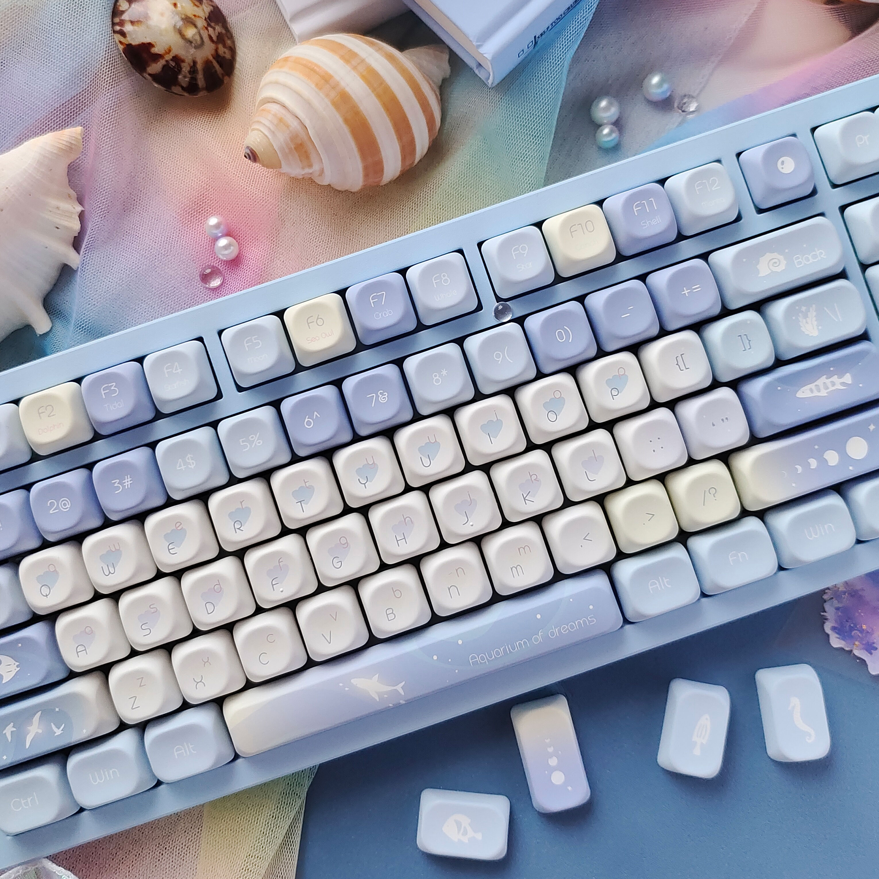 Five Sided Dye Sublimation Key - Gaming Keyboard Blue Switches ulasan dan harga