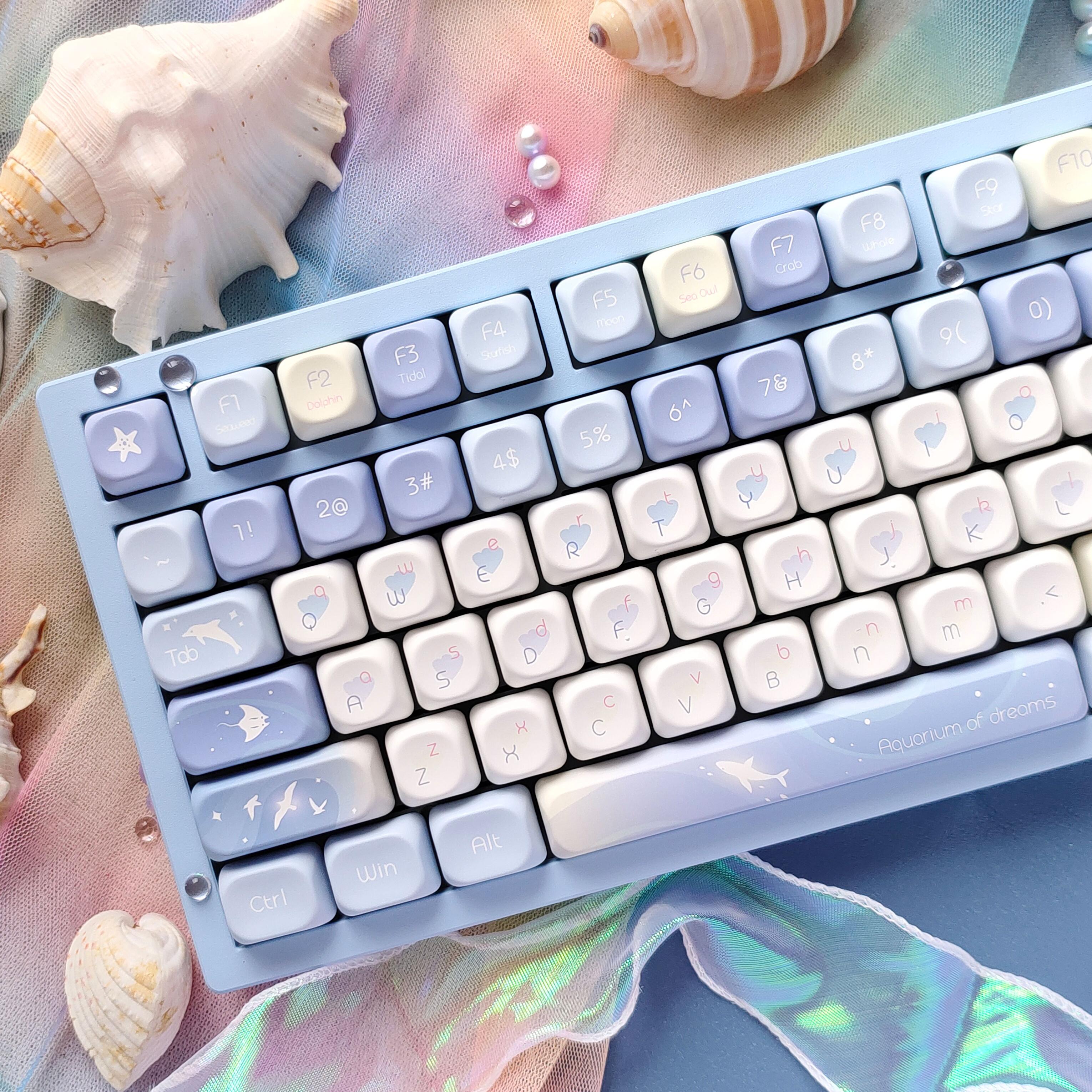 Five Sided Dye Sublimation Key - Gaming Keyboard Blue Switches ulasan dan harga