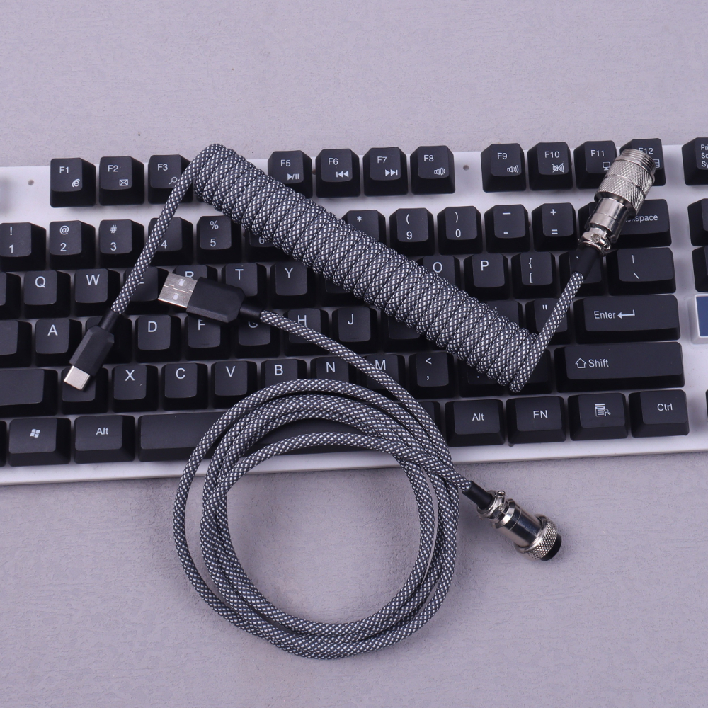 Coiled Cable Keyboard USB Type - Gaming Keyboard Types ulasan dan harga