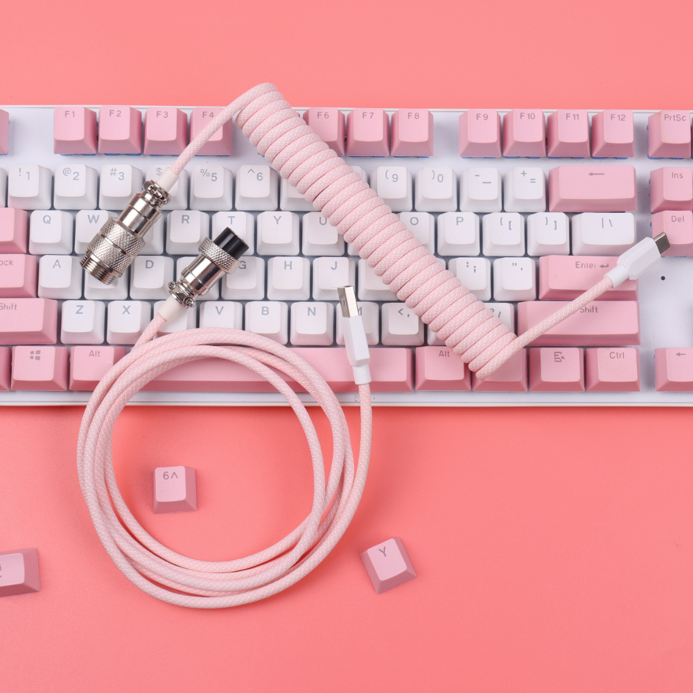 Coiled Cable Keyboard USB Type - Gaming Keyboard Types ulasan dan harga