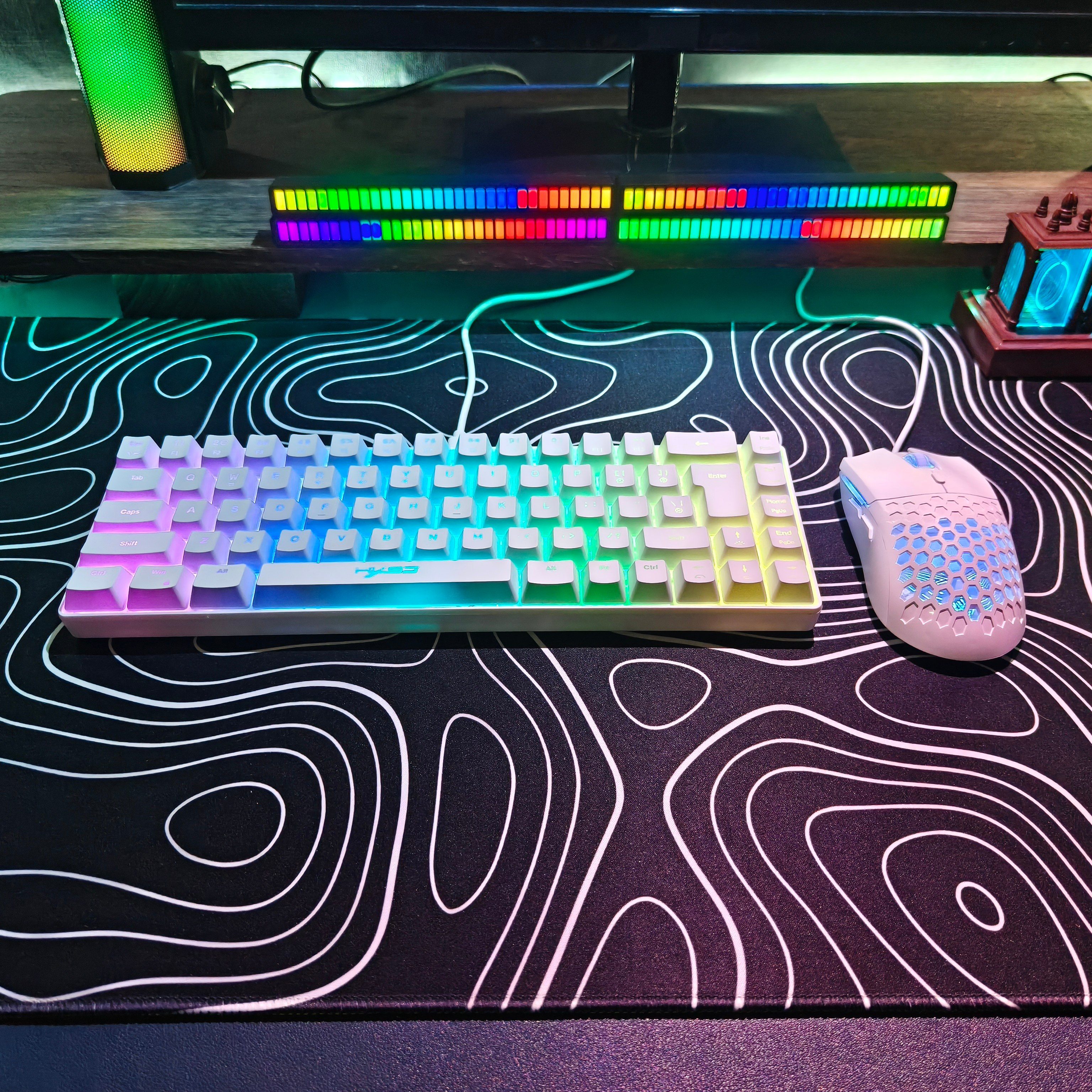 Compact HXSJ 68-key mouse and  - Keyboard Gaming Mac ulasan dan harga