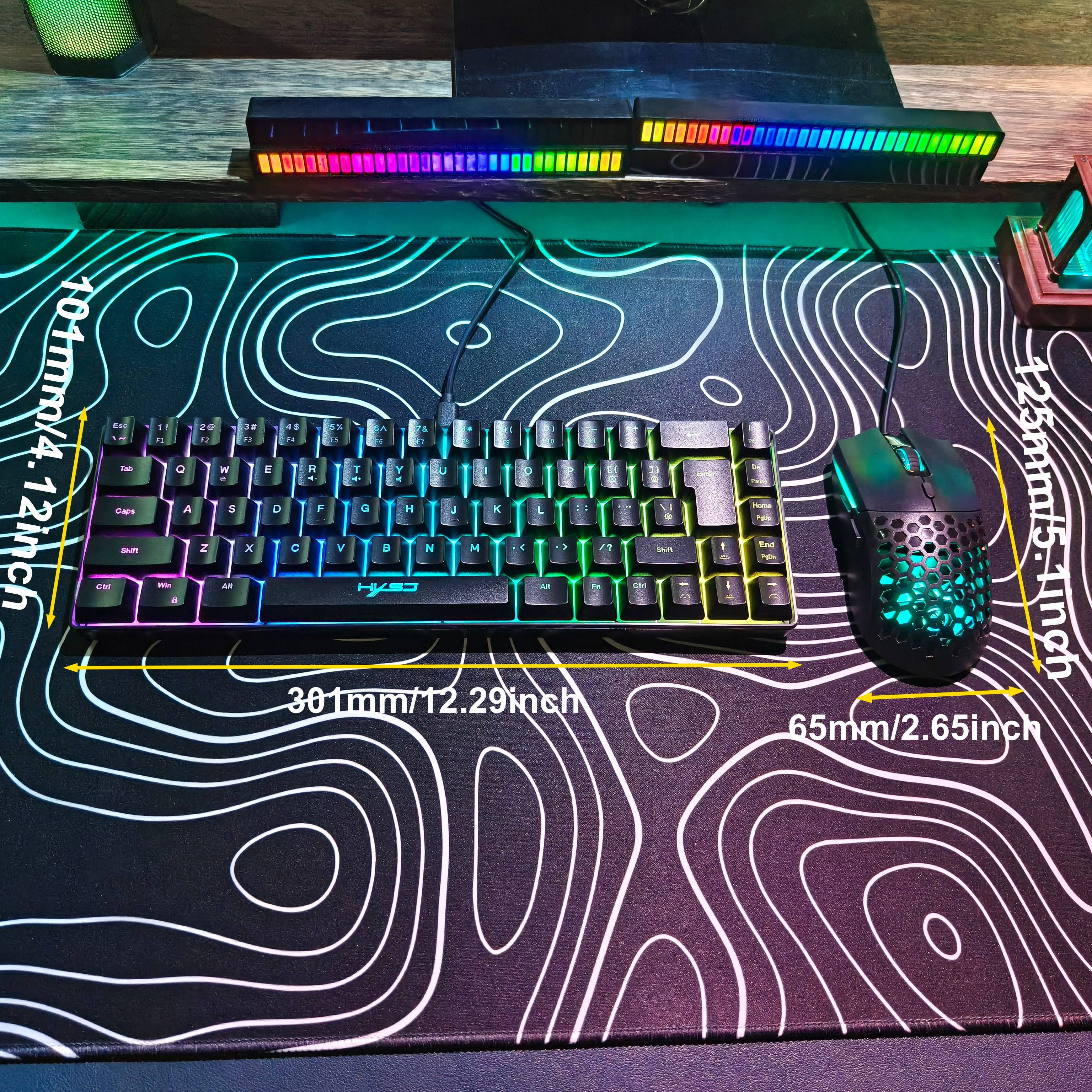 Compact HXSJ 68-key mouse and  - Keyboard Gaming Mac ulasan dan harga