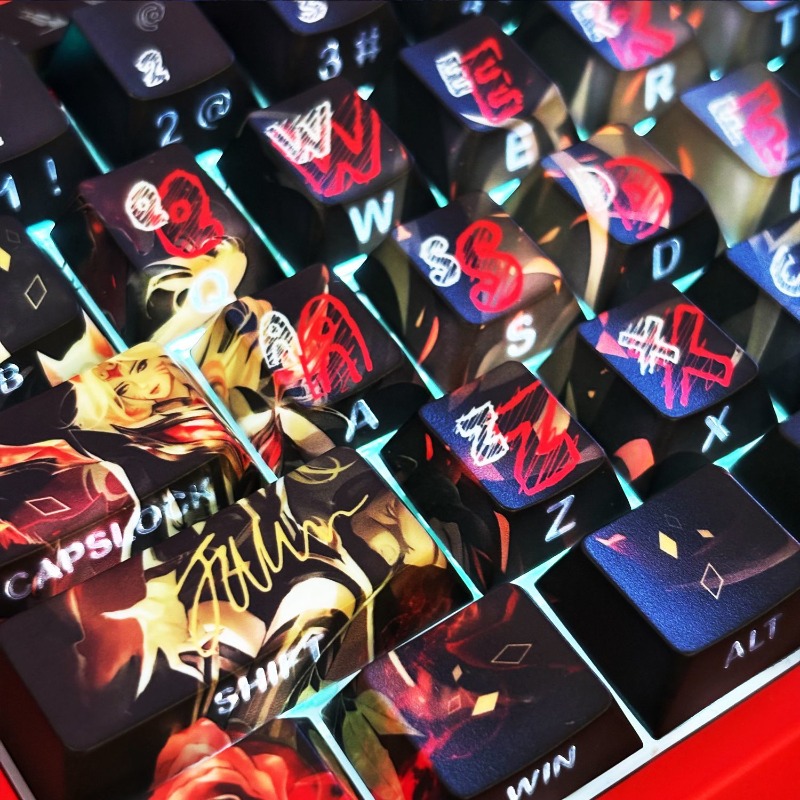 Faker Hall of Fame Ahri themed - Gaming Keyboard Ergo ulasan dan harga