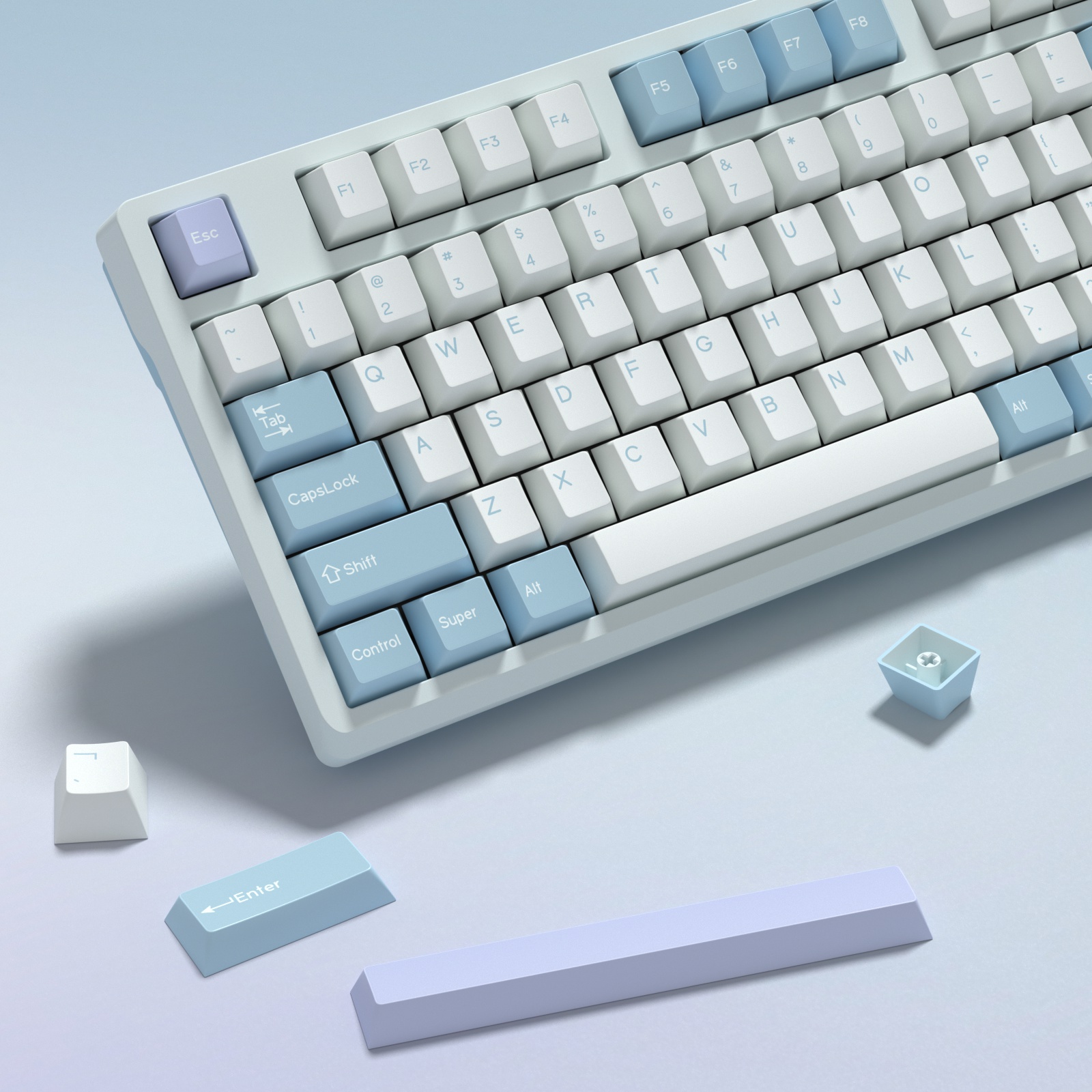 KBDiy GMK Illusion Keycap Cher - Gaming Keyboard No Number Pad ulasan dan harga