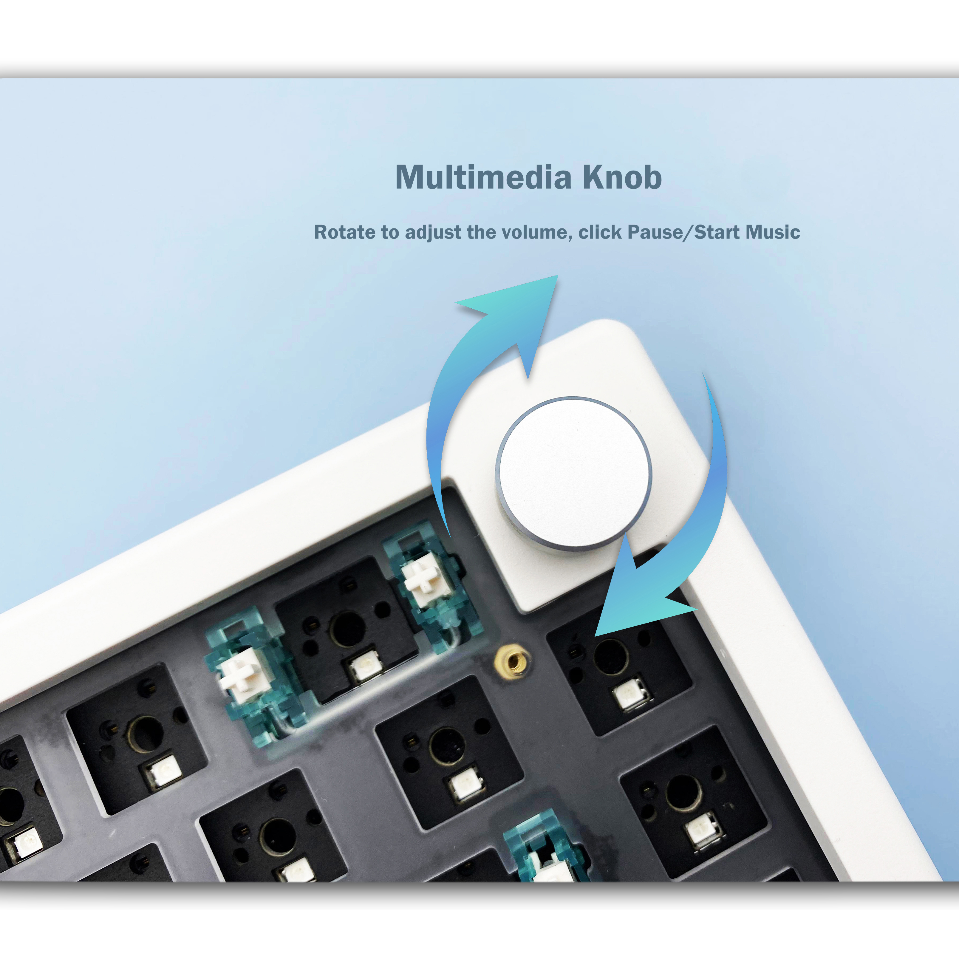 GMK67 65% Gasket Bluetooth 2.4 - Gaming Keyboard Blue Switches ulasan dan harga