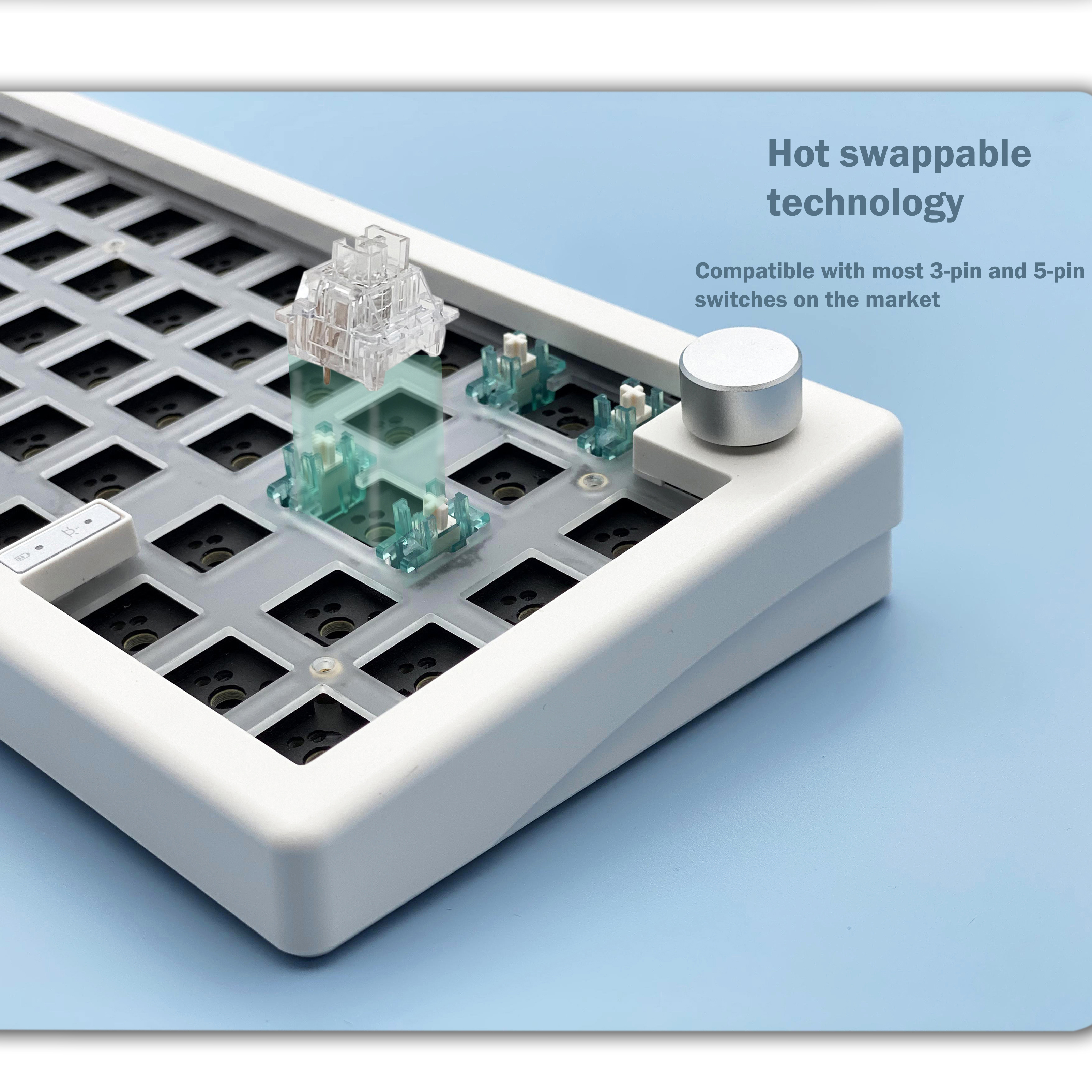 GMK67 65% Gasket Bluetooth 2.4 - Gaming Keyboard Blue Switches ulasan dan harga