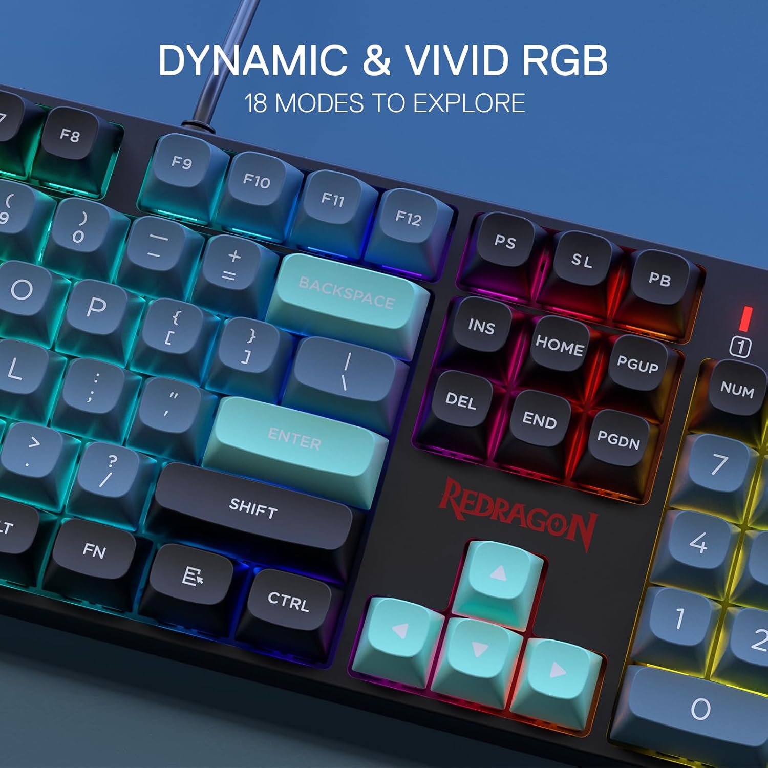 Redragon K582 SE Wired RGB 104 - Gaming Keyboard Blue Switches ulasan dan harga