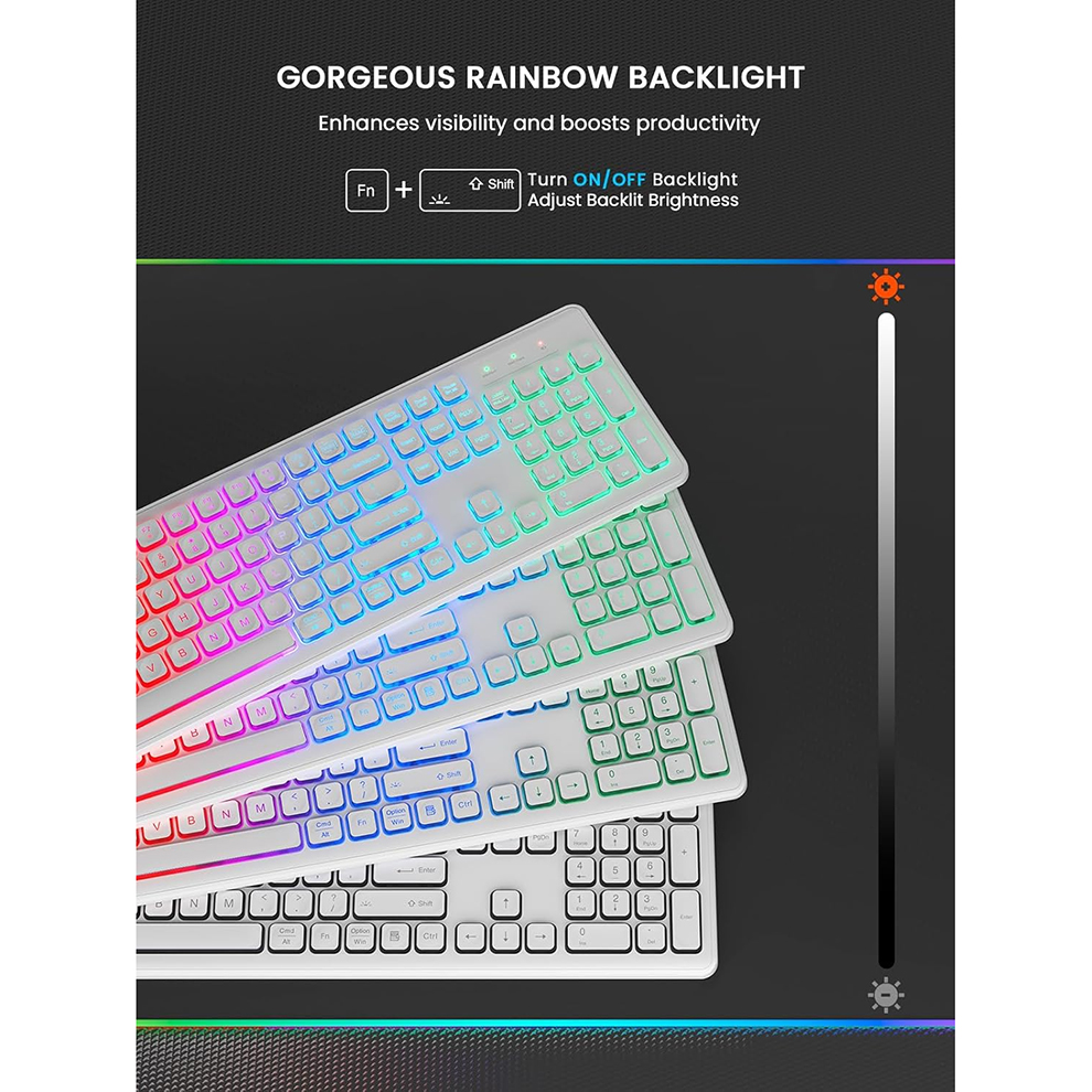 Backlit Wireless Keyboard and  - Gaming Keyboard Mouse Set ulasan dan harga