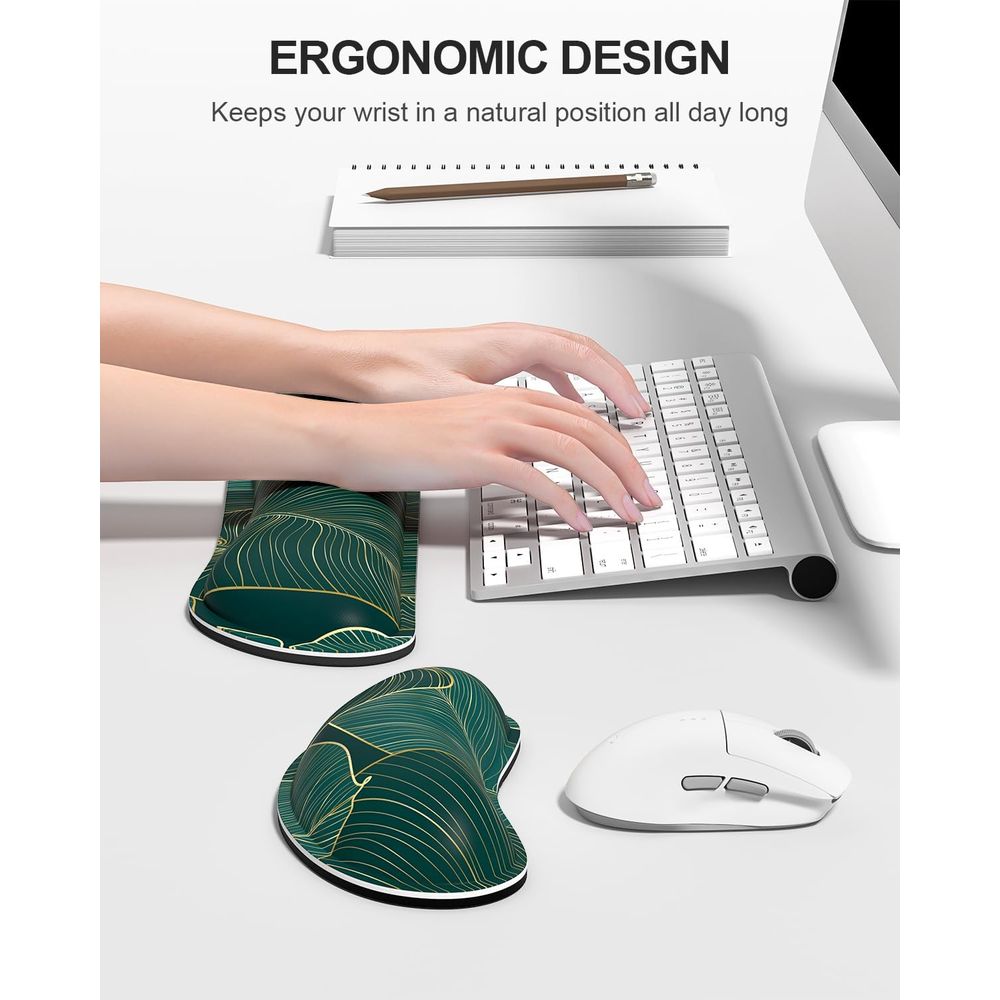 Ergonomic Memory Foam Wrist Re - Gaming Keyboard Ergonomics ulasan dan harga